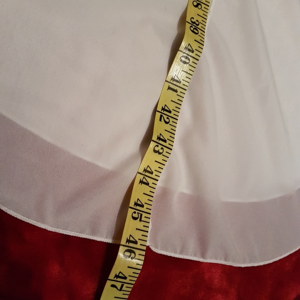 NWT White Dip Hem Long Tail Blouse - Picture 4 of 8